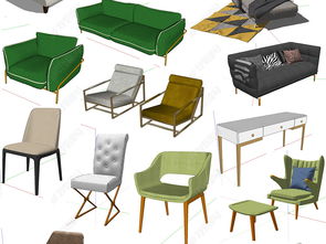 后現代輕奢家具裝飾柜SU模型設計指南與下載資源